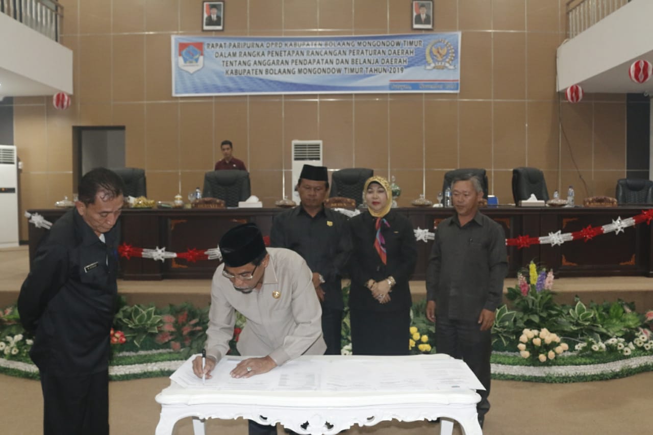 DPRD dan Pemkab Boltim Sepakat Tetapkan Anggaran 2019