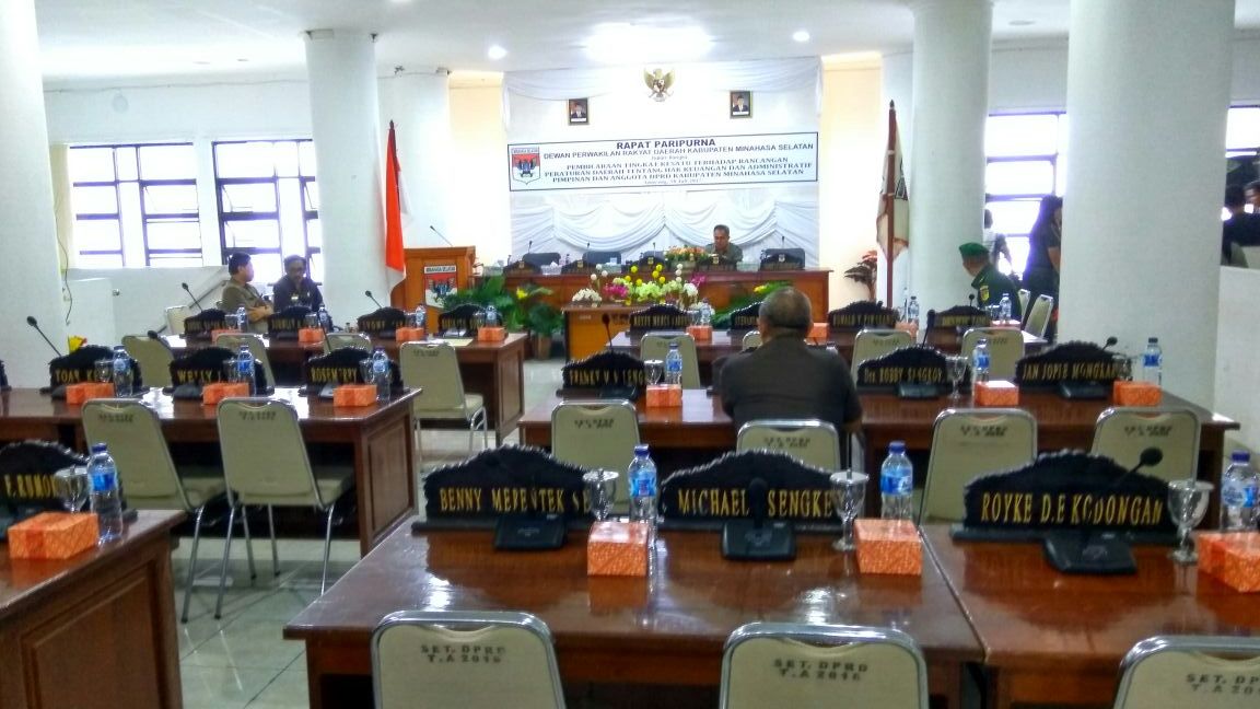 Sore Ini Ada Persiapan Rapat Paripurna Pemkab dan DPRD Minsel