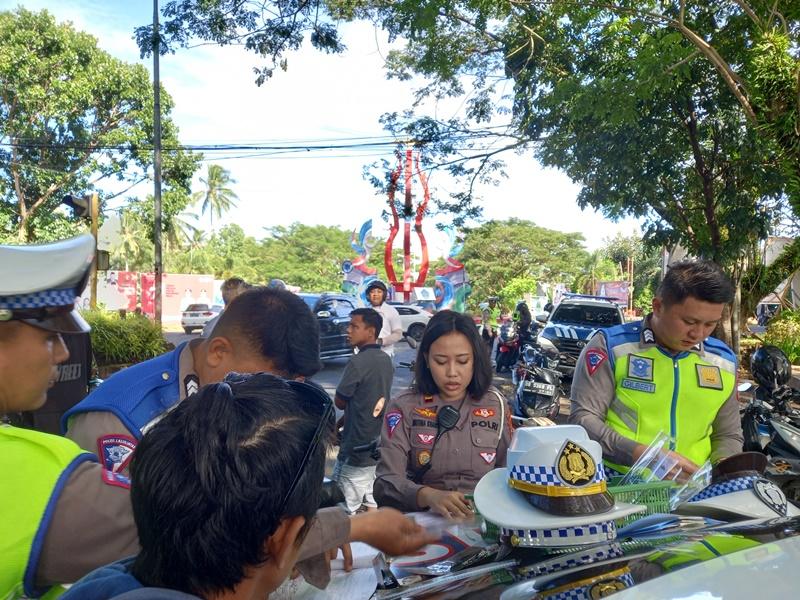 Knalpot Brong dan Surat Tak Lengkap Paling Banyak Ditemukan Saat Operasi Zebra Samrat 2023 di Minut