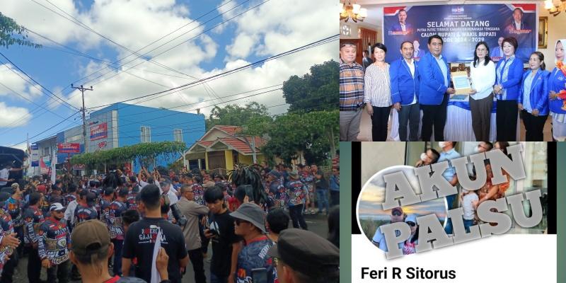 5 Berita Populer Sulut: Wenny-Michael Diantar Ribuan Pendukung hingga Akun Palsu Kapolres Minsel