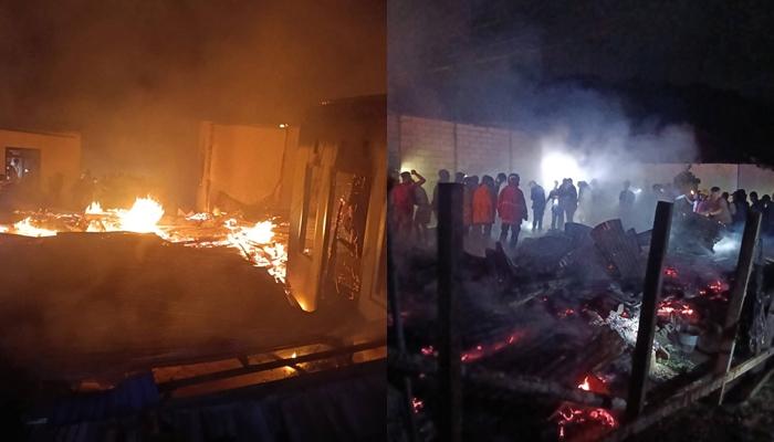 Kebakaran Terjadi di Modayag Boltim Sulut, 2 Rumah Ludes, 1 Lansia Meninggal 