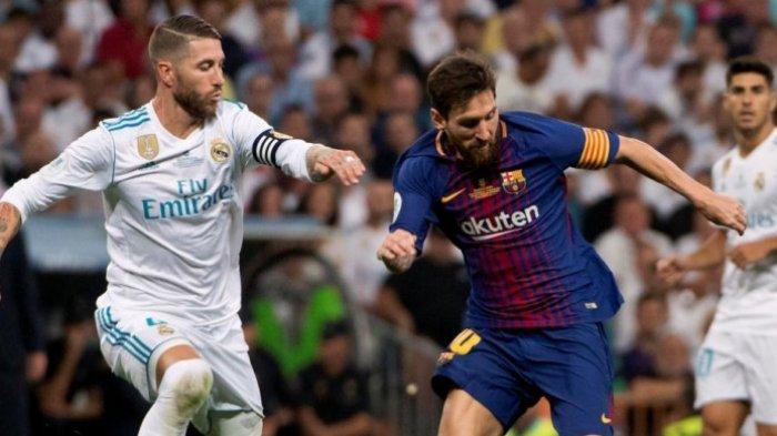 LINK Live Streaming Barcelona vs Real Madrid, El Clasico Jilid Pertama Liga Spanyol, Akses di Sini