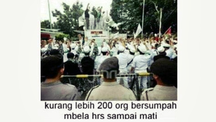 Cek Fakta, Para Anggota FPI Ancam Bunuh Diri Massal Jika Rizieq Shihab Tak Bebas