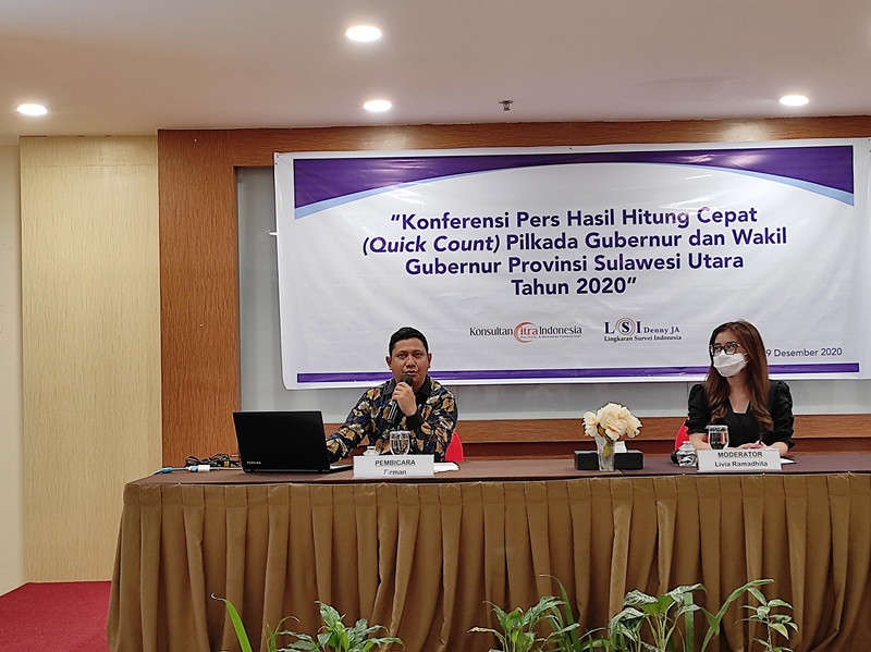 Quick Count LSI Denny JA: AARS Unggul 36,14 Persen di Pilkada Manado