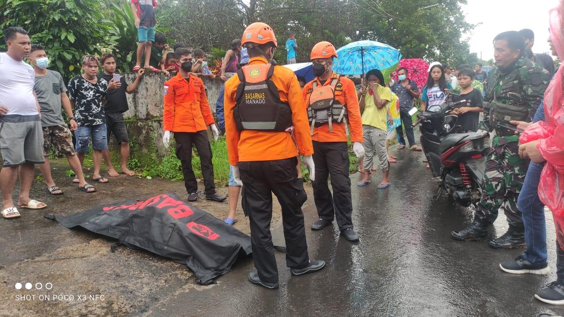 Basarnas Manado Evakuasi Jenazah Tak Dikenal di Sungai Minut Sulawesi Utara, Akan Diautopsi