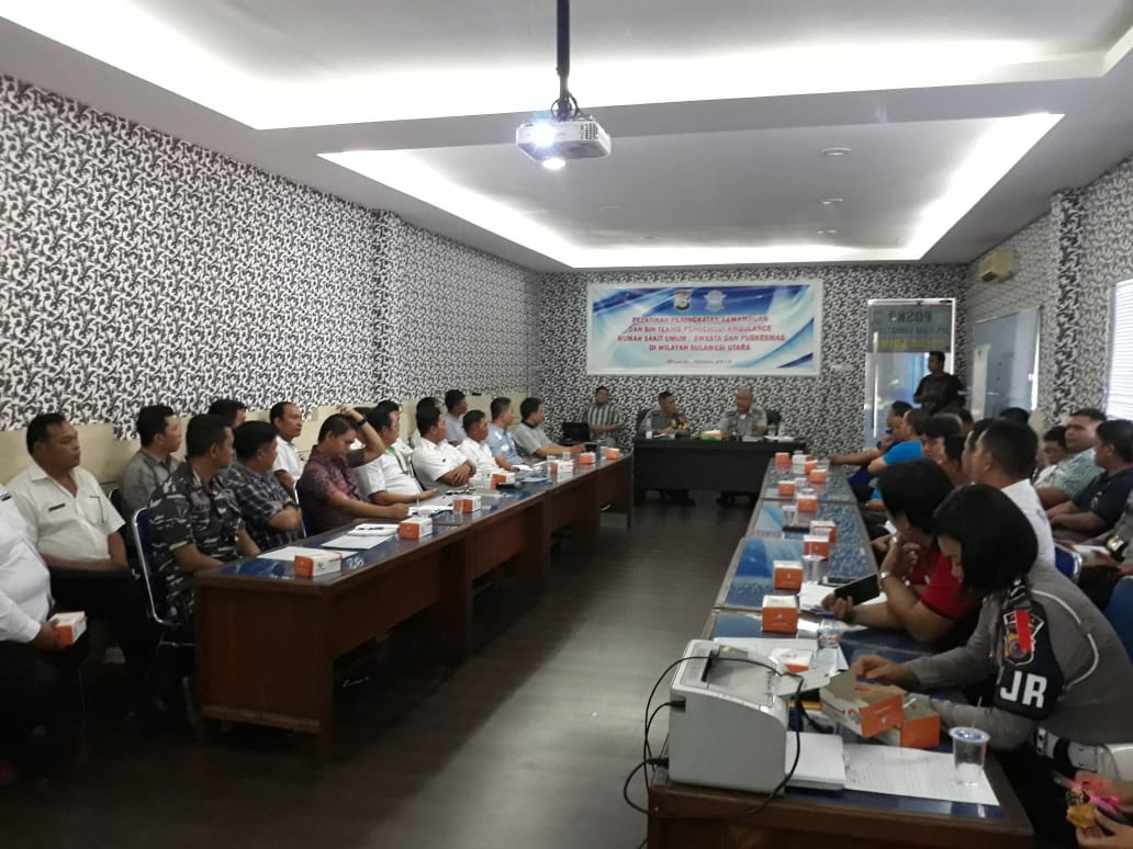 40 Sopir Ambulance Ikuti Pelatihan di Polda Sulut