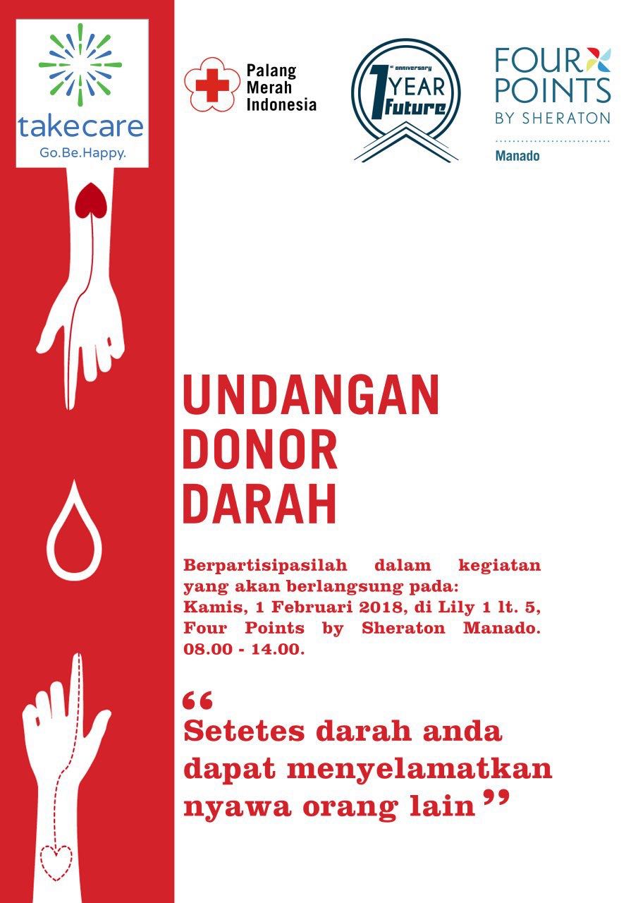 Pekan Depan, Four Points By Sheraton Manado Gelar Donor Darah