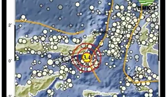 Gempa Bumi Guncang Sulawesi Utara Jumat Malam, BMKG Rilis Data Magnitudo