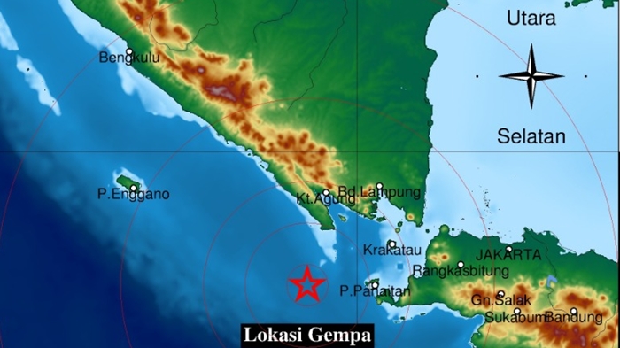 Gempa Tadi Pukul 01.57 WIB Kamis 17 Maret 2022, Berikut Info BMKG Lokasi dan Magnitudonya
