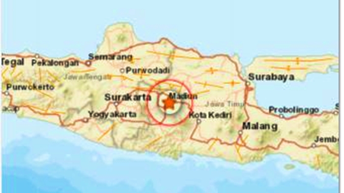 Gempa Terjadi di Wilayah Madiun Jatim Selasa 26 April 2022, Berpusat di Darat, Berikut Info BMKG