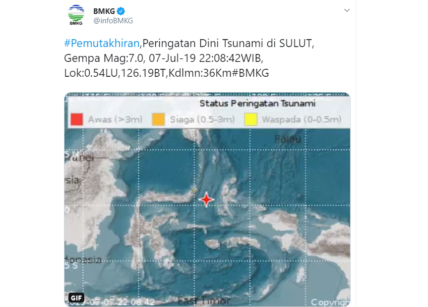Gempa di Maluku dan Sulut, BMKG Masih Terus Lakukan Pemantauan, Masyarakat Diminta Tenang