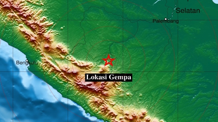 Gempa Bumi Guncang Sumsel di Darat Selasa 1 Februari 2022, Terjadi Pukul 11.09 WIB, Ini Lokasinya