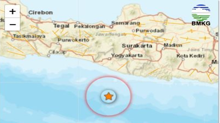 Gempa Tadi Pukul 23.03 WIB Guncang Wilayah Yogyakarta, Ini Info BMKG Magnitudonya