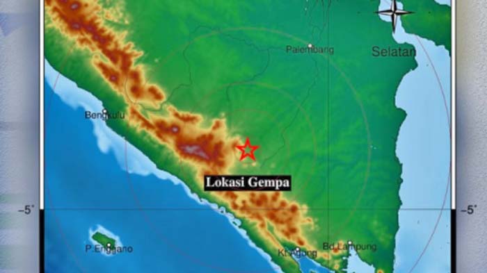 Gempa Guncang Sumsel Pukul 09.31 WIB Minggu 2 Januari 2022, Info BMKG Ini Lokasi Titik Pusatnya