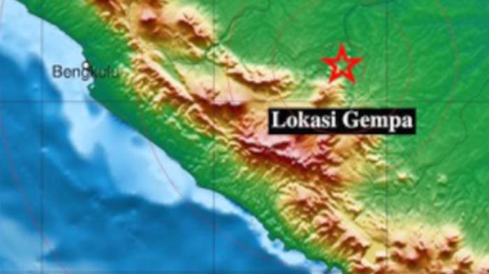 Gempa Guncang Sumsel, Info Gempa Siang Ini Pukul 12.09 Wita Selasa 1 Februari 2022, Data BMKG