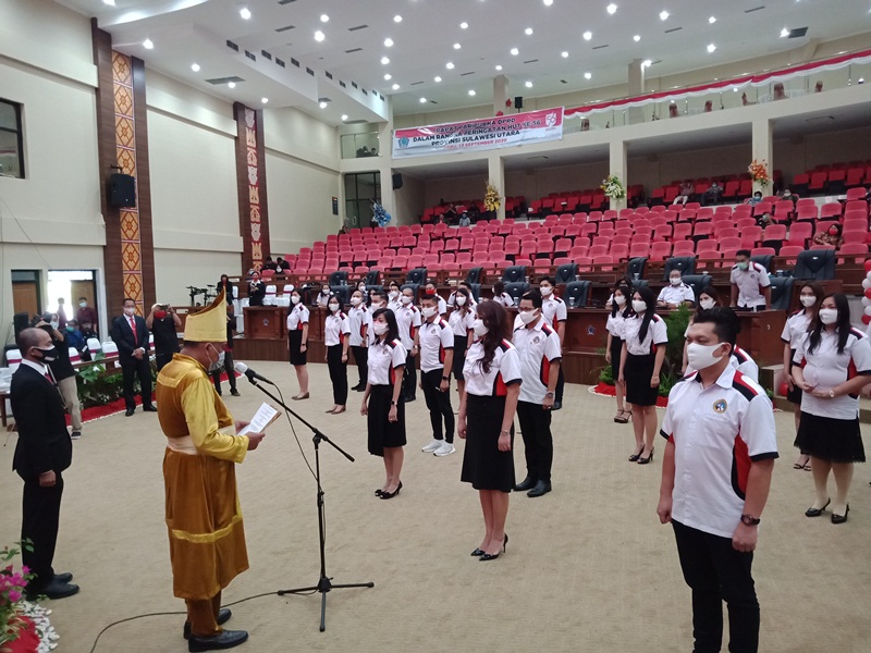 Gubernur Olly Dondokambey Lantik dr Kartika Devi Tanos Ketua Umum INNS 2020-2023