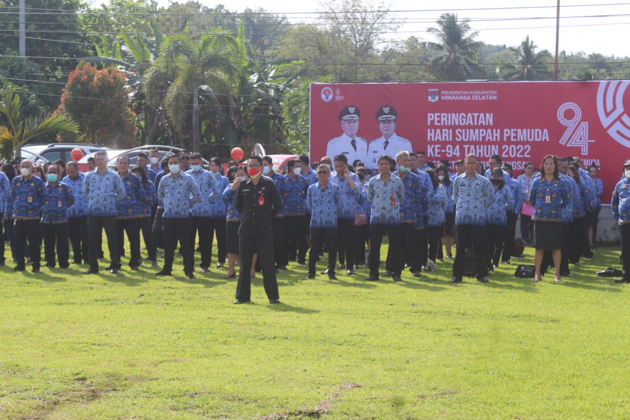 Hari Sumpah Pemuda, Wabup Minsel Sulawesi Utara Bacakan Sambutan Menpora RI