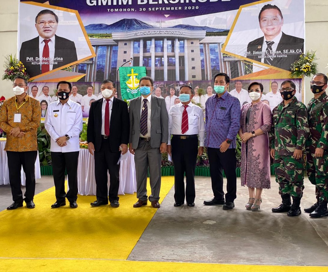 Hari Ulang Tahun ke-86 GMIM Bersinode, Danlantamal VIII Turut Hadir