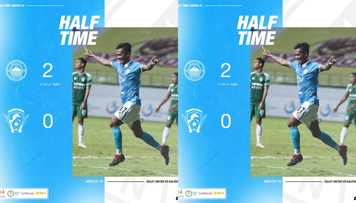 HT: Sulut United vs Kalteng Putra, Gorango Utara Unggul Skor 2-0, Tiket 8 Besar di Depan Mata