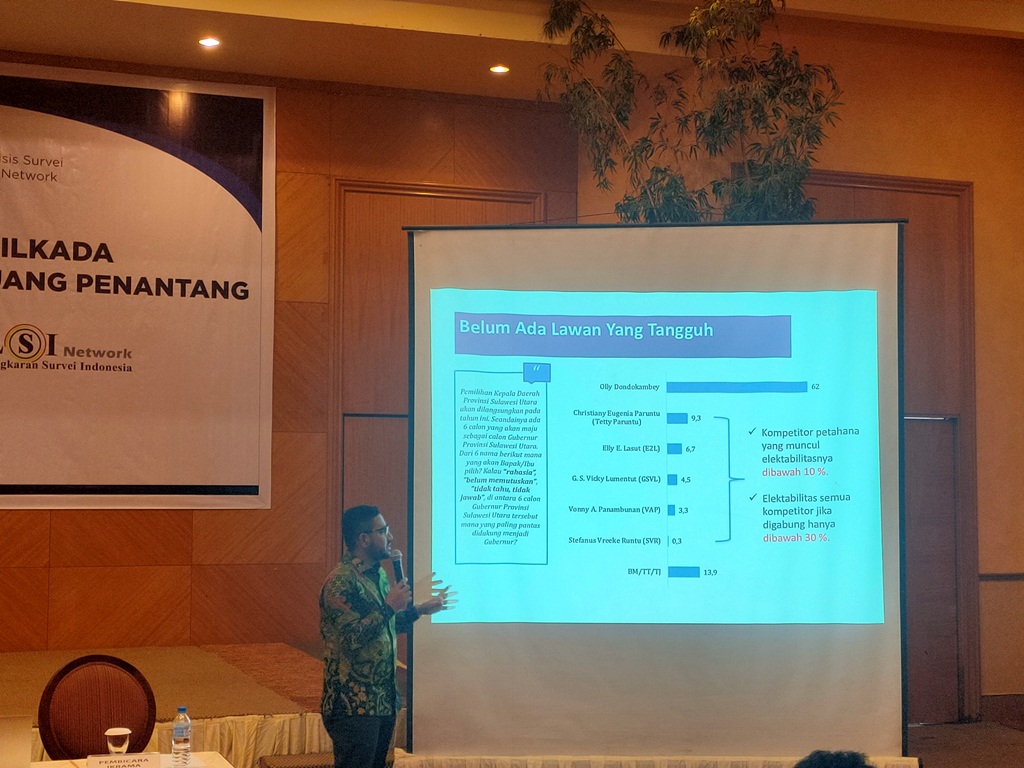 Survei LSI, Olly Dondokambey Masih Perkasa di Sulut