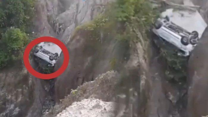 Kecelakaan Pukul 04.30 WIB, Mobil Daihatsu Xenia yang Dikendarai Polisi Masuk Jurang