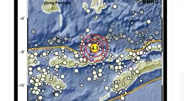 Gempa Bumi Terkini Guncang Wilayah NTT Sabtu Malam, BMKG: Magnitudo 4,1