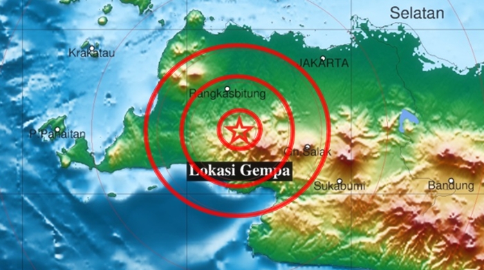 Gempa Guncang Banten Jumat 18 Februari 2022 Dini Hari, Berpusat di Darat, Ini Info BMKG Magnitudonya