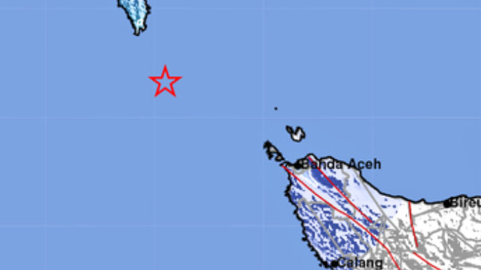 Gempa Bumi di Sabang, Berkekuatan 5 SR, Terjadi Tadi Pukul 08:27 WIB