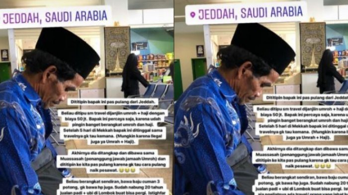 Kasihan! Jualan Ubi Sambil Nabung 20 Tahun untuk Umroh, Pria Tua Ini Ditinggal Agen Travel di Jeddah