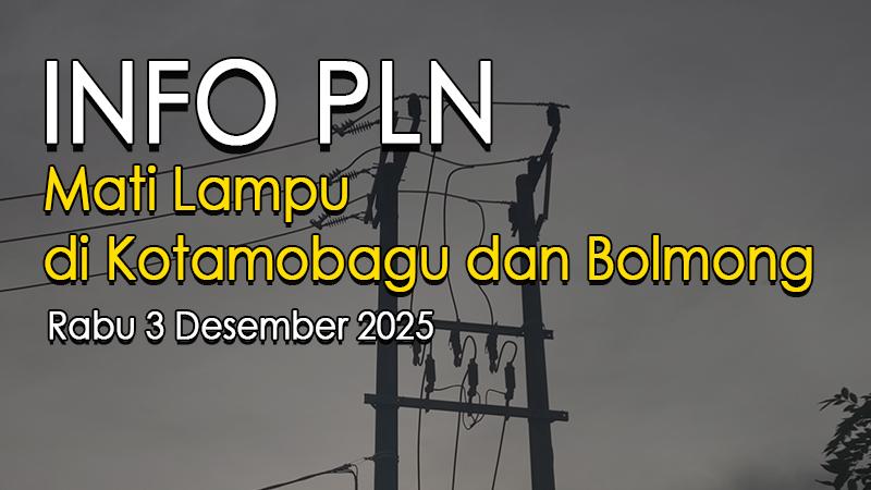 Info PLN Siap-siap Mati Lampu, Ini Titik Lokasi Terdampak Pemadaman Listrik, Rabu 3 Desember 2025