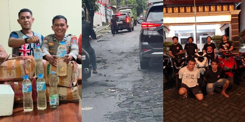 Berita Populer Manado: Aspal di Karombasan Rusak Gara-Gara Luapan Air Drainase, Curanmor di Indekos