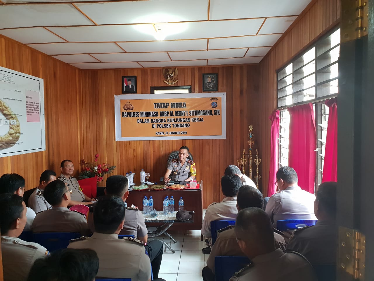 Kapolres Minahasa Sampaikan Program dan Arahan Kapolda Sulut