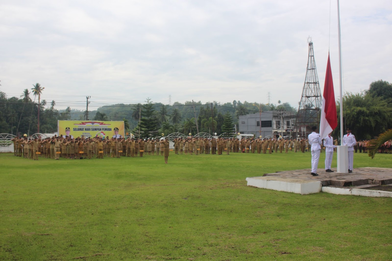 Kapolres Minsel Irup Peringatan Hari Sumpah Pemuda di Pemkab Minsel