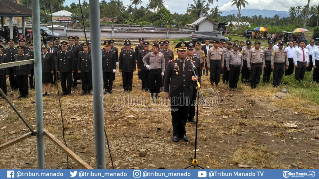 Kapolres Minsel Pimpin Upacara Pemakaman Bripka Ida