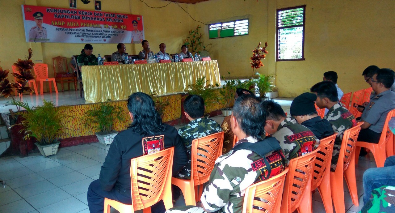 Hukum Tua dan Tokoh Agama Curhat ke Kapolres Minsel