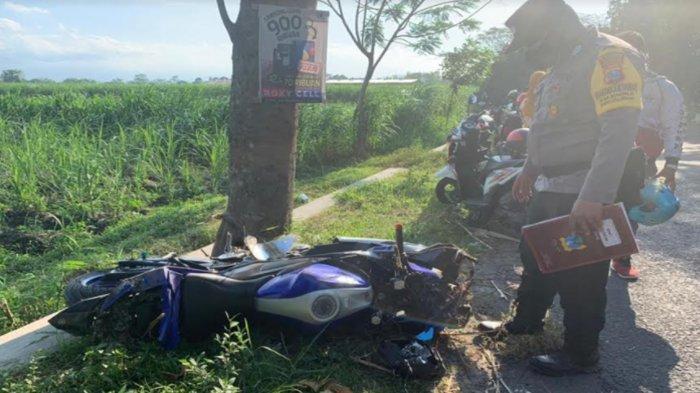 Kecelakaan Maut Pukul 15.00 WIB, Seorang Pemuda Tewas, Motornya Ngebut lalu Oleng Menabrak Pohon
