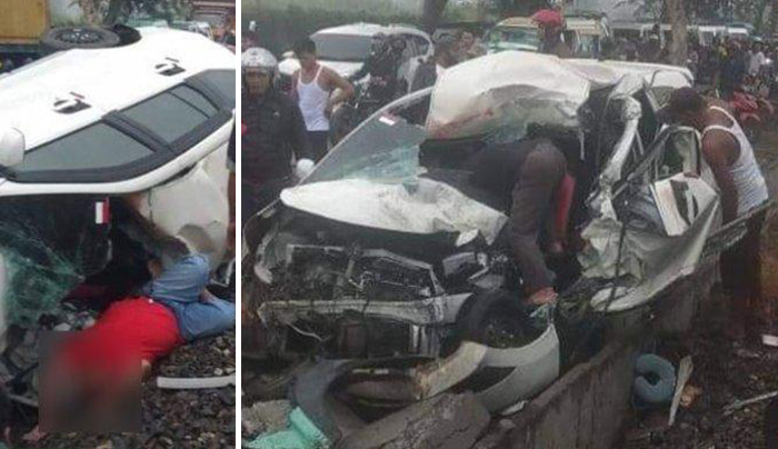 Kecelakaan Maut, Sopir Meninggal Dunia Setelah Mobil yang Dikendarainya Tabrak Truk Tronton
