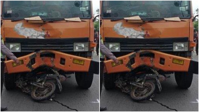 Kecelakaan Maut Tadi Pukul 08.20 WIB, Pengendara Revo Tewas, Korban Oleng Kanan Lalu Tabrak Truk