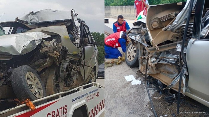 Kecelakaan Maut Tadi 10.52 WIB, 2 Orang Tewas, Sopir Avanza Diduga Ngantuk Tabrak Belakang Truk