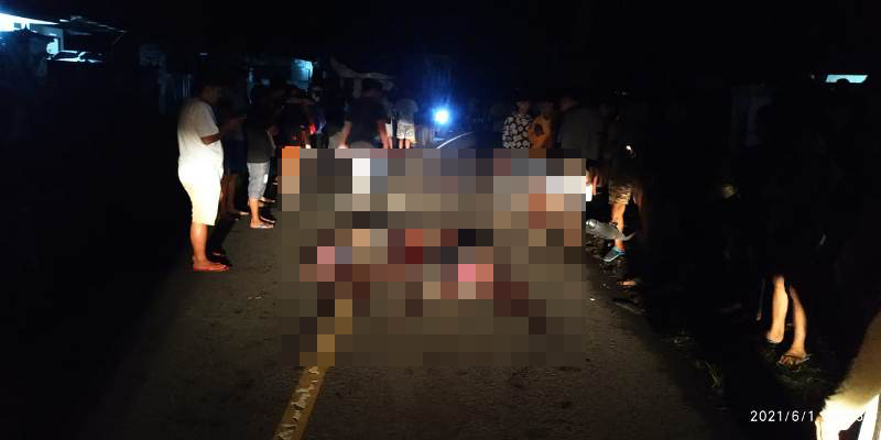 Kecelakaan Maut Dini Hari, Truk Tronton Tabrak Sepeda Motor di Bitung, Empat Pelajar Tewas