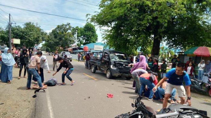 Kecelakaan Maut Tadi Siang, Wanita Tewas Usai Tabrakan dengan Pikap, Ingin Belok Sekitar Puskesmas