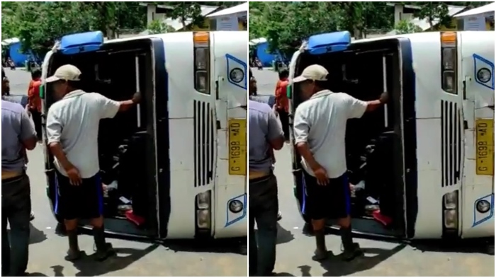 Kecelakaan Maut Pukul 12.00 WIB, Seorang Penumpang Tewas Terjepit, Bus Tak Kuat Menanjak Lalu Roboh