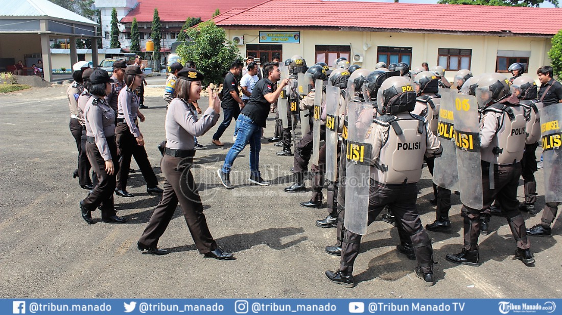 Kesiapan Pemilu 2019, Polres Minsel Mulai Latihan Sispamkota