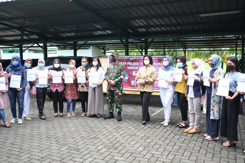 Dukung Program Vaksinasi Pemerintah, Kodam XIII Merdeka Gelar Serbuan Vaksinasi Covid-19