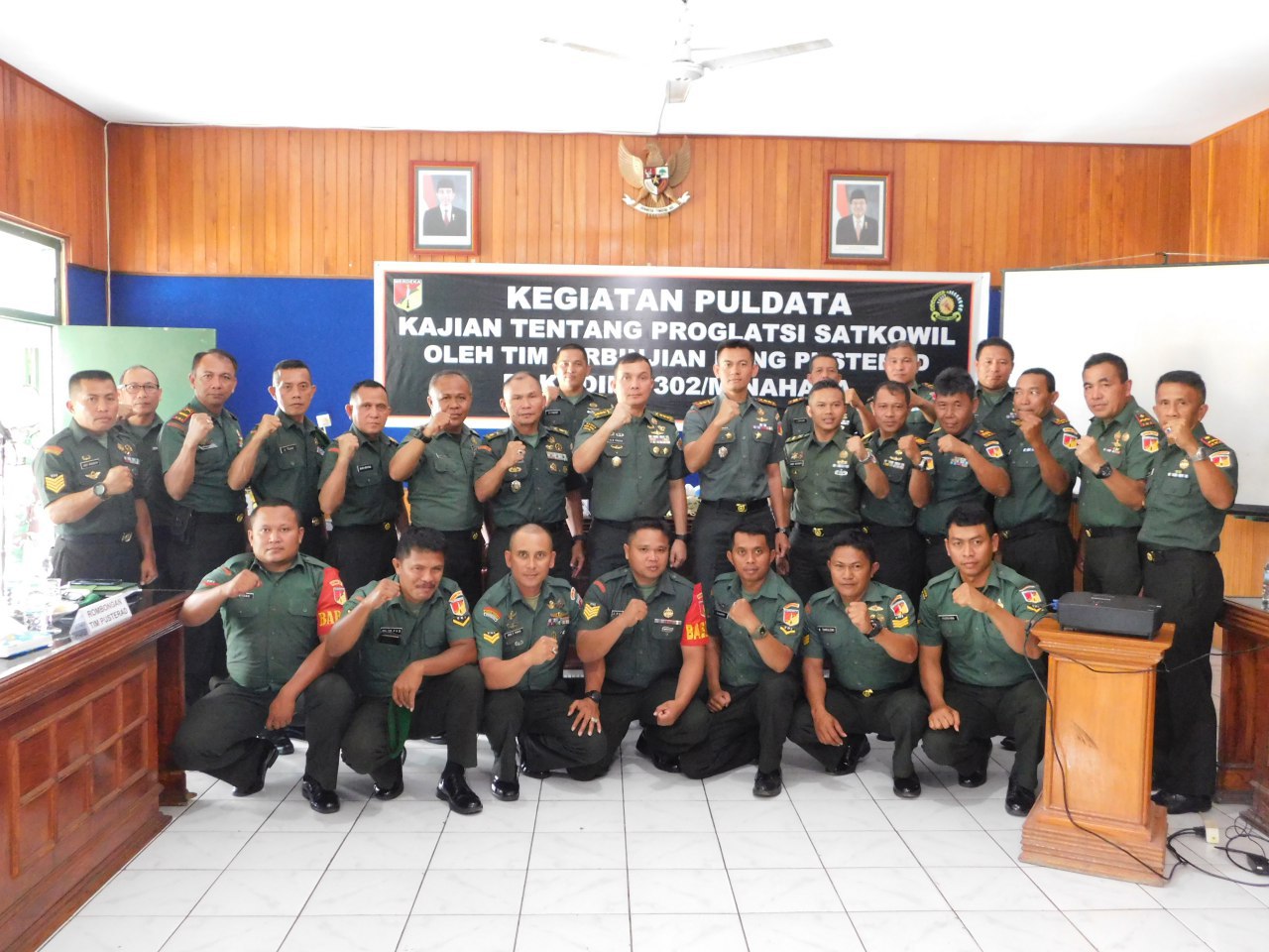 Dandim 1302/Minahasa Menerima Kunjungan Tim Pusterad