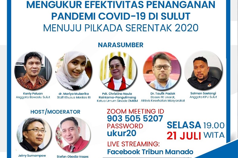 Menuju Pilkada Serentak 2020, Lihat Penanganan Covid-19 di Sulut
