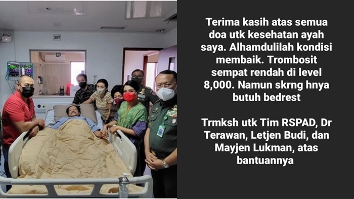 Mantan Kepala BIN Hendropriyono Dijenguk Presiden Joko Widodo, Diaz: Terima Kasih Banyak