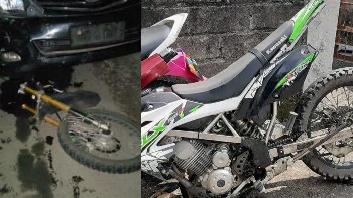 Kecelakaan Pukul 20.00 WIB, KLX Langsung Terbelah Dua Ditabrak Kijang Innova, Begini Kronologinya