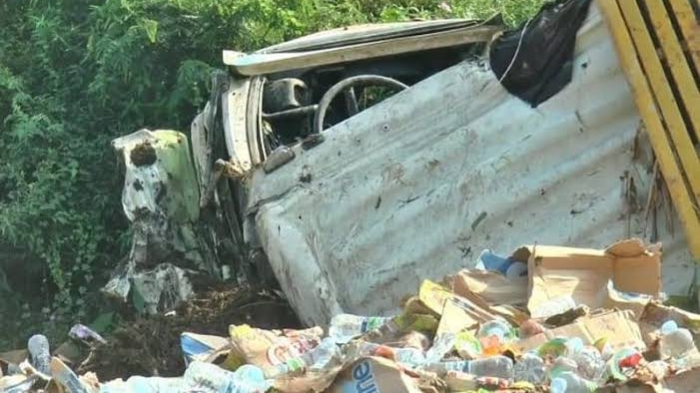 Kecelakaan Maut Tadi Pagi Pukul 07.00 WIB, Empat Orang Tewas, Truk Rem Blong Tabrak Motor dan Mobil