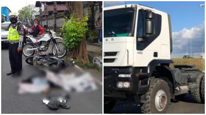 Kecelakaan Tadi Pagi Pukul 07.50 Wita, Truk Lindas Pelajar, Saat Nyalip dari Kiri Korban Terjatuh